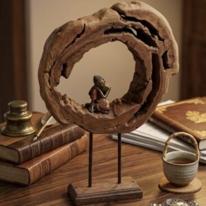 Wooden Ornament with Buddha